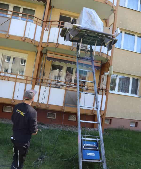 Büroumzug mit Möbellift in Darmstadt